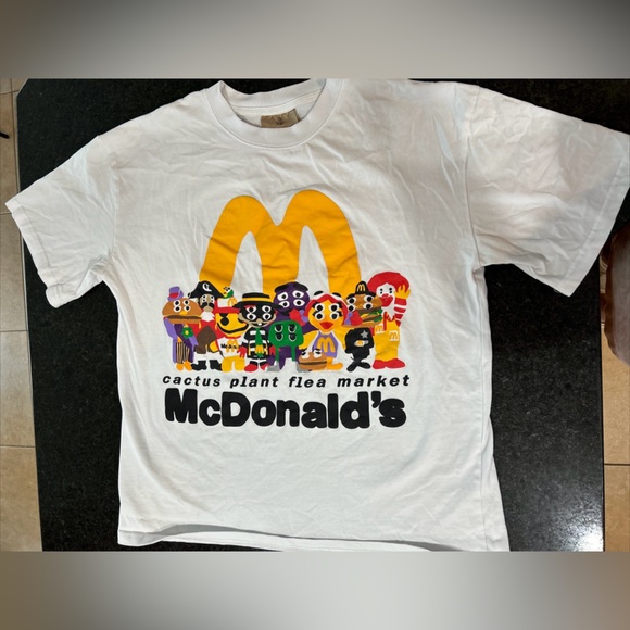 Cactus Plant Flea Market McDonalds Cactus Buddy & Friends White T-Shirt L LTD - Picture 1 of 4